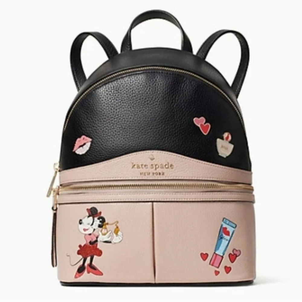 Kate Spade Disney Minnie Mouse Backpack - Like New - Picture 2 of 16